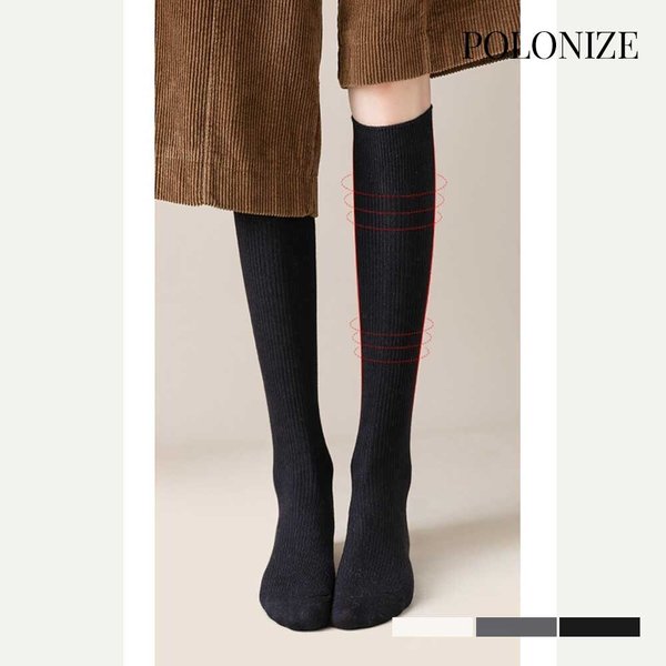 [폴로나이즈] 런던 슬림골지 니삭스 여성 반양말 1켤레