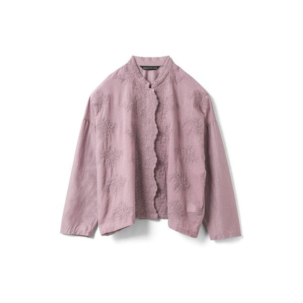 레이스 스탠드 칼라 와이드 셔츠 MZ25A3FRHS171