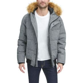 영국 타미힐피거 패딩 Tommy Hilfiger Men`s Arctic Cloth Quilted Snorkel Bomber Jacket Parka