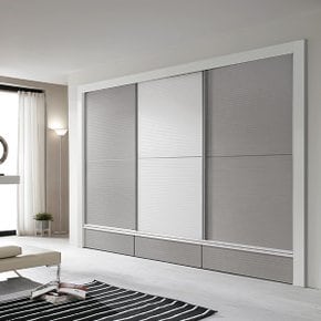 이시엘투톤 서랍형 고급슬라이딩 장롱세트1(300cm)