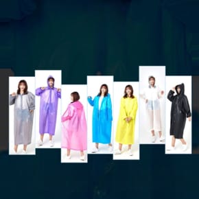 EVA 휴대용 낚시우비 캠핑우의 남녀공용 비옷