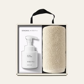 송월타올 답례품 수건 핸드워시 선물세트 30수 130g 심플라이트 1장