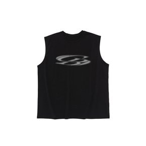 VINTAGE CIRCLE LOGO DRY-FIT SLEEVELESS (BLACK)