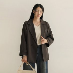 [66-120] 케리 더블버튼 래글런 오버핏 자켓