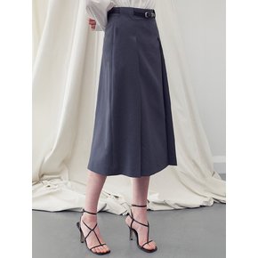 SIDE SLITED MIDI SKIRT