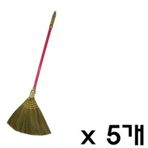 E 매직크린 칼라 대나무 갈대비 5개 청소용품 청소도구 가정용 업소 바닥청소 먼지제거