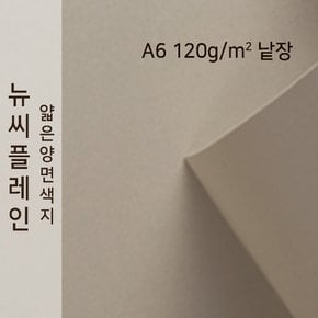 종이문화 뉴씨플레인 얇은 양면색상지 120g A6 No.55 밍크색 낱장 1매 색지