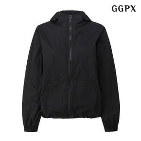 캐쥬얼 후드 스트링 무지 여성 집업 자켓 (GOAJK018D)