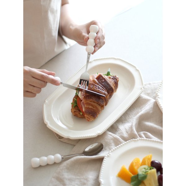 메종펄 감성 테이블웨어 도자기 디자인 접시 플레이트 21cm26cm30cm 3종