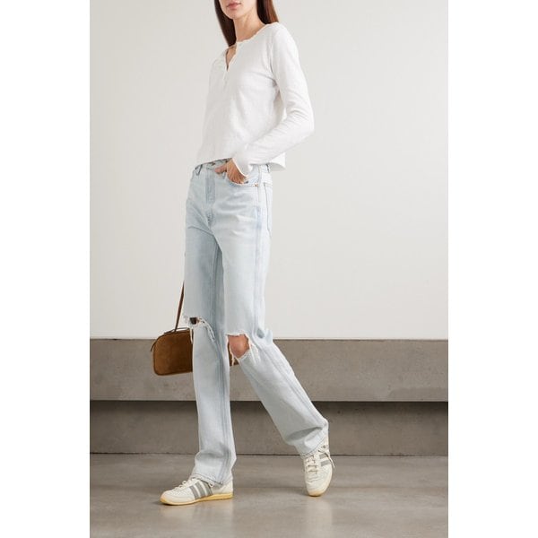 코튼 저지 헨리넥 탑 46376663162988045