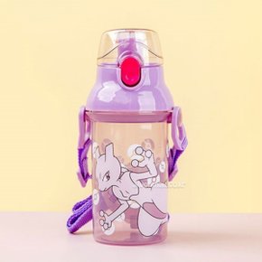 포켓몬 원터치 어깨끈 미니물통 뮤츠 물병 어린이집 유치원 초등 학생 350ml