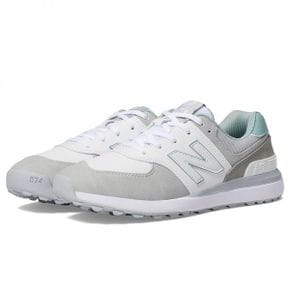 [해외] 1049512 여성 골프화 뉴발란스 Golf 574 Greens v2 - White/Grey