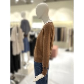 [부산점] [씨씨콜렉트] 오픈카라 배색 울 블렌드 니트 (E254KSK142)