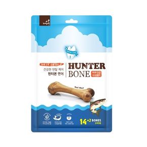오래씹는 덴탈껌 헌터본 연어 16p/연어헌터본/치아관리스틱/강아지껌/개껌/덴탈껌/강아지덴탈껌/껌/