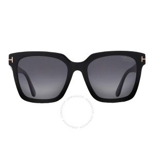 톰포드 4156503 Tom Ford Selby Polarized Smoke Square Ladies Sunglasses