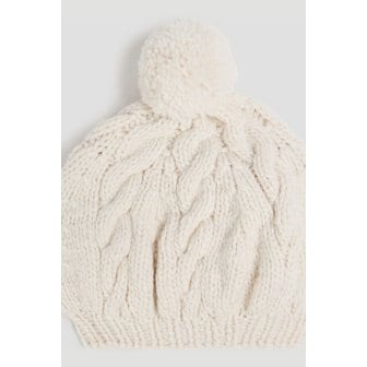 짐머만 Cable-knit wool beanie 화이트 1647597358974861