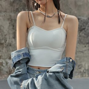 데일리 심플 여성 스트랩라인 크롭 나시 LK-NS12