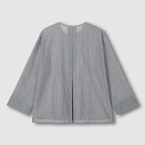 여 퓨어 코튼 긴팔 파자마 셔츠 J206101029058