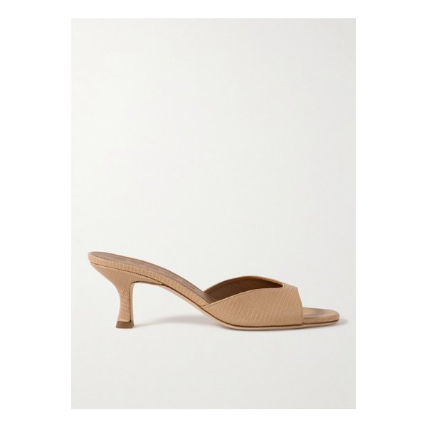 스타우드 브리짓 스네이크 이펙트 가죽 뮬 베이지 1647597332373118