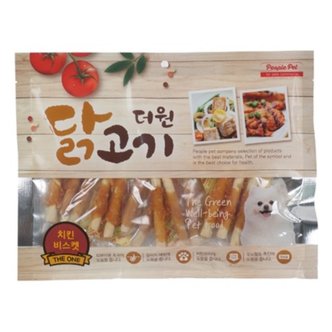 에코펫 더원 치킨비스켓300g 대용량 육포 애견 건조간식