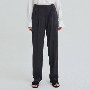 딘스 SUMMER WIDE BOYFRIEND SLACKS_NAVY