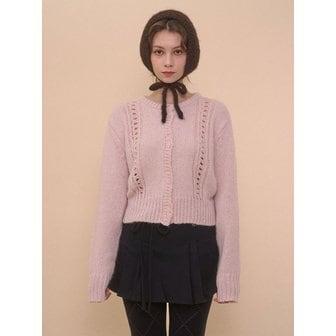 벨리아르 SNOWFLAKE CARDIGAN-PINK