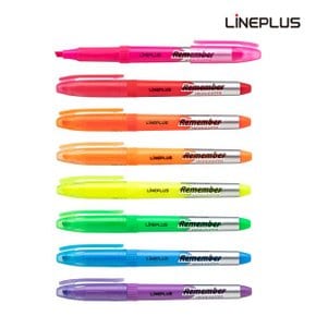 리멤버 형광펜 핑크 4.0mm 라인플러스