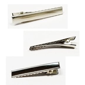 일자 사각집게핀/핀대/머리핀재료/길이4.6cm