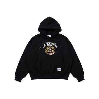 스티그마 [STGM youth] TIGER CROP HOODIE BLK