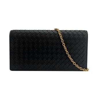 보테가베네타 인트레치아토 월렛 체인백/블랙/510564 VO0AD 1000