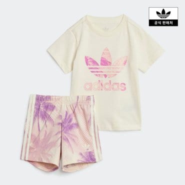 아디다스키즈 [아디디스키즈] (085-100)SHORT TEE SET (JD2894)