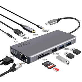 11포트 USB C타입 멀티 허브 맥북 아이폰 UMHUB-11in1