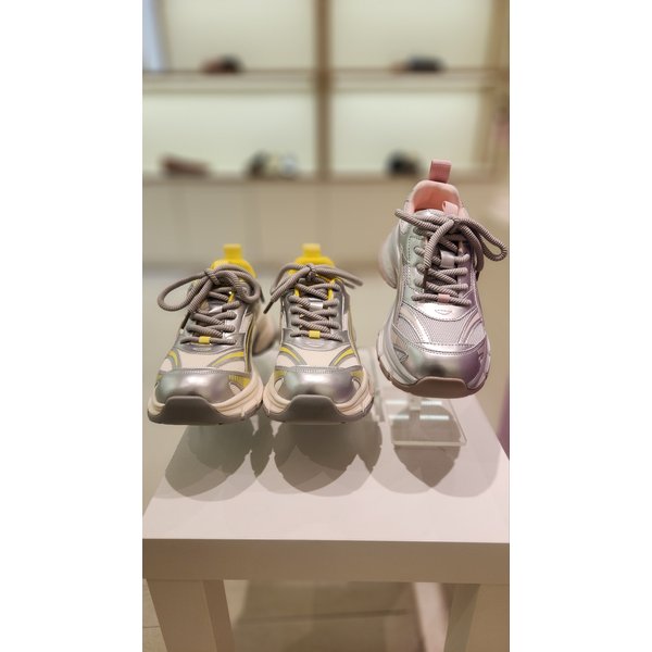 [여주점] 바바라 여성 컬러배색 키높이 스니커즈(2컬러) BBI601