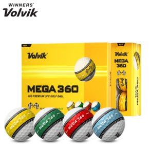 MEGA 360 골프공 3피스 고반발 360도 퍼팅라인