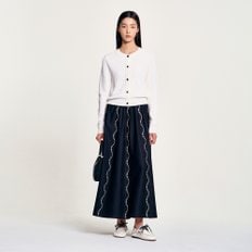 산드로 [25SS 미드시즌세일 30%] 라운드넥 니트 가디건 SF25M5FRG0291