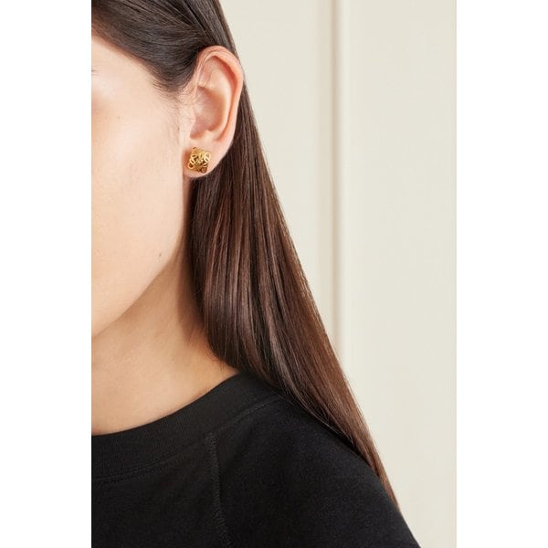 봄베 아나그램 골드톤 귀걸이 46376663162984318