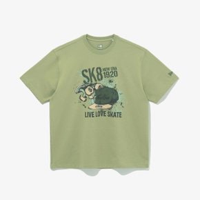 남녀공용 SK8 티셔츠 세이지 14413051