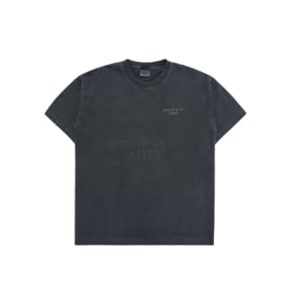 아크메드라비 BASIC LOGO PIGMENT WASHING SHORT SLEEVE T-SHIRT CHARCOAL 피그먼트워싱 반팔티 SSLBPG-CHA