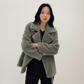 [최초가 265000원] 호주 양모 램스킨 라이더 자켓_KSJK230808