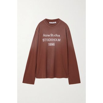 아크네스튜디오 오버사이즈 프린트 코튼 헴프 블렌드 저지 티셔츠 46376663162964146