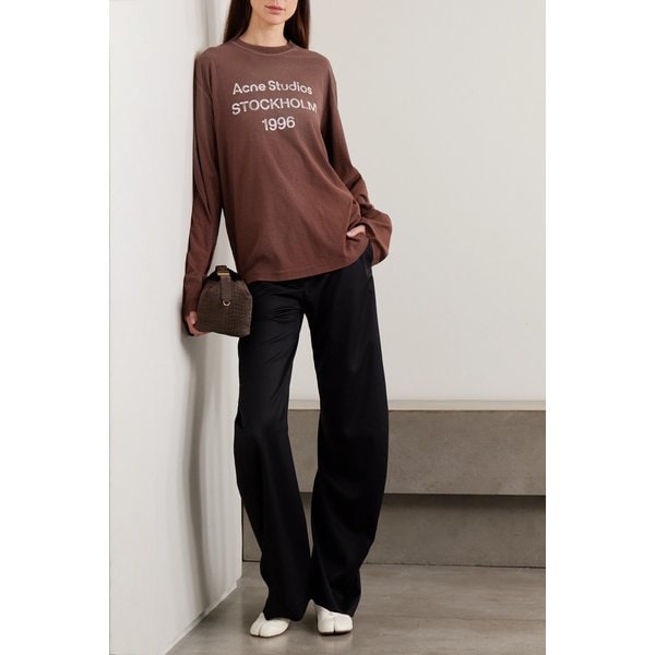 오버사이즈 프린트 코튼 헴프 블렌드 저지 티셔츠 46376663162964146