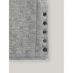 PETIT SOFT SLEEVELESS KNIT (MELANGE GRAY)