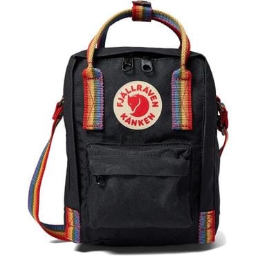  영국 피엘라벤 백팩 Fjallraven Kanken Rainbow Sling 블랙 ONE 1696929