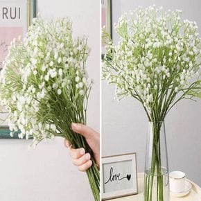 인테리어 가짜 안개꽃 조화 꽃다발 실크플라워 입학식