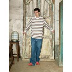 Stripe Long Sleeved TShirt  Ivory (MS5341A070)