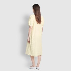 여 아일렛 시어 반팔 파자마 원피스 J206203065025
