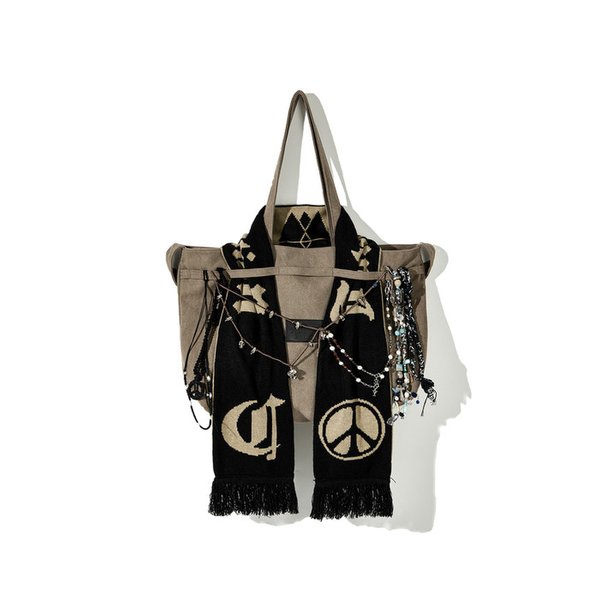 MODULAR STRAP TOTE BAG _WASHED BR