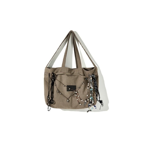 MODULAR STRAP TOTE BAG _WASHED BR