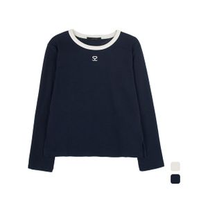 배색바인딩자수티셔츠 MM33TS43_P403875571