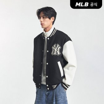 MLB [코리아공식] 울 바시티자켓 NY (Black)